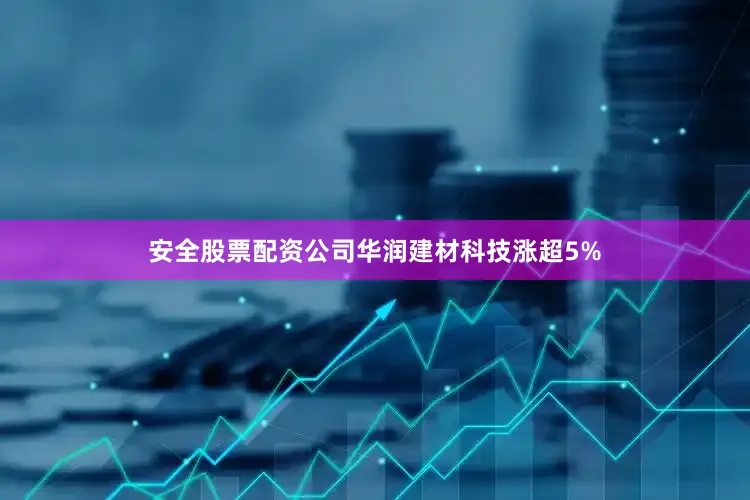 安全股票配资公司华润建材科技涨超5%