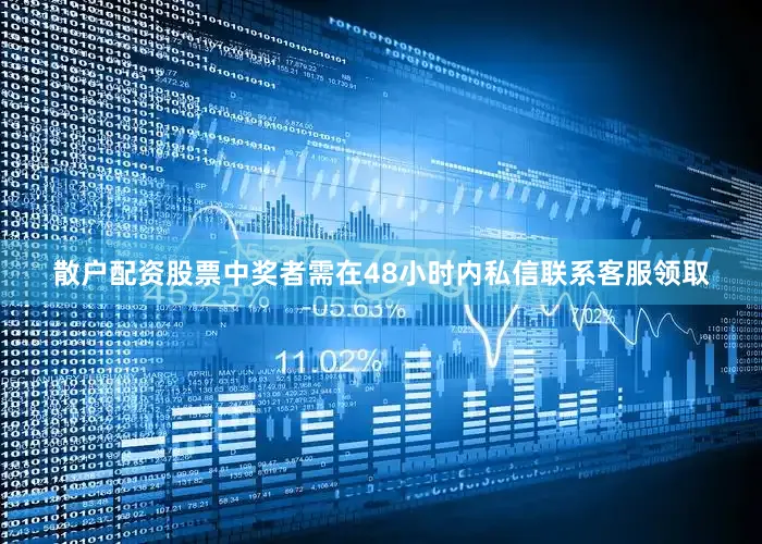 散户配资股票中奖者需在48小时内私信联系客服领取